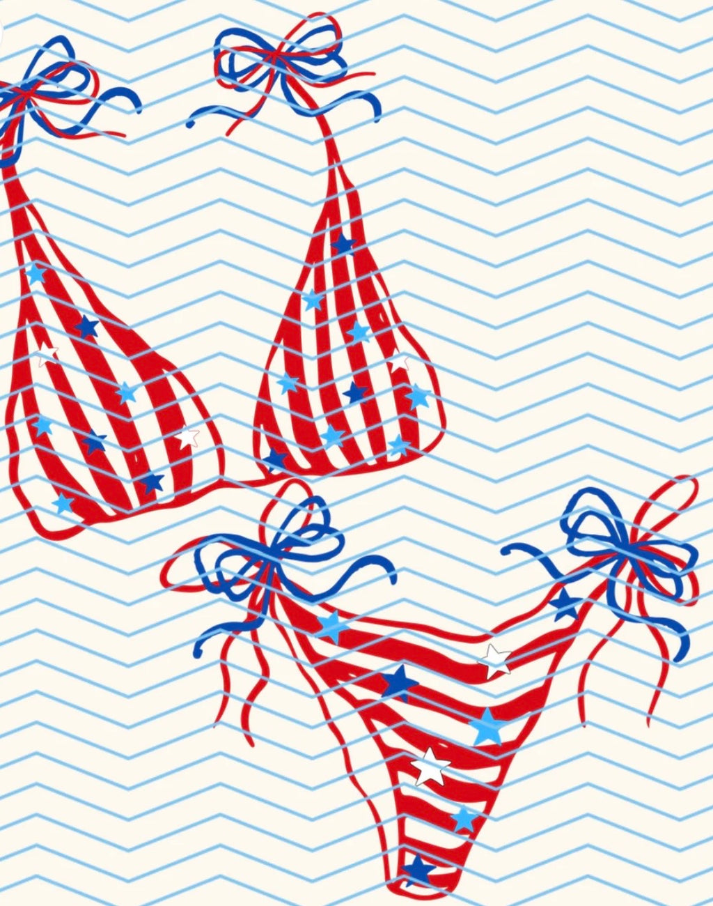USA Bikini (Comfort Colors)