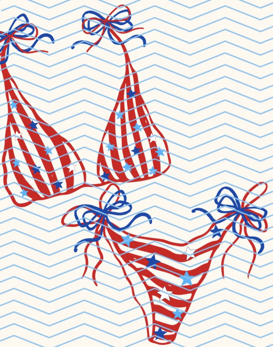 USA Bikini (Comfort Colors)